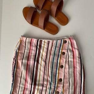 Harper Heritage Multi-color Striped Soft Skirt SzS